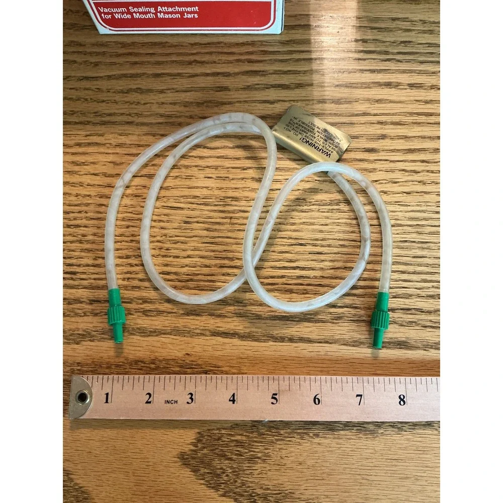 Vintage Foodsaver by Tilia Wide Mouth Mason Jar Vacuum Sealer Attachment Hose